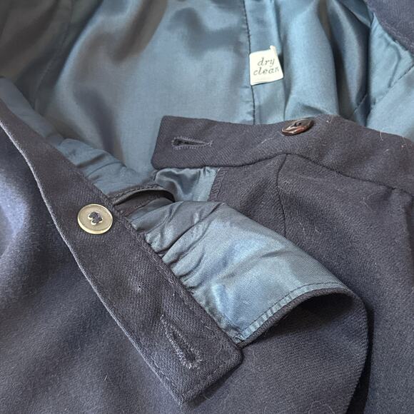 Pendleton Skirt Women's 14 Navy Blue 100% Wool Made In USA - Picture 9 of 11